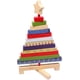 thumbnail image 1 of Árbol de Navidad decorativo de madera multicolor ajustable de 11" para mesa, 1 of 4