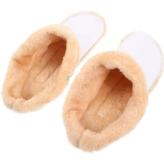 OUNONA 1Pair Detachable Winter Hole Shoe Inserts Plush and Fuzzy Warm Shoe Liners for Adult Use