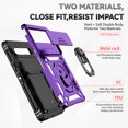 thumbnail image 3 of TECH CIRCLE for Google Pixel 9 Pro XL,Rugged Phone Case with Slide Camera Kickstand TPU Bumper Drop Proof Durable Military Grade Protective Case for Google Pixel 9 Pro XL 6.8" 2024,Purple, 3 of 9