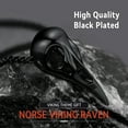 thumbnail image 6 of FaithHeart Viking Raven Skull Necklace for Men Women Black Stainless Steel Gothic Crow Pendant Vintage Norse Jewelry Gift for Boyfriend Husband Valentine's Day, 6 of 10