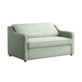 thumbnail image 6 of Serta Delphi Glam Convertible Loveseat with Full Size Sleeper, Sage Green Velvet Fabric, 6 of 16