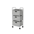 thumbnail image 6 of 3 Drawer Rolling Storage Cart on Wheels– Portable Storage Organizer with Fabric Bins by Lavish Home, 6 of 6