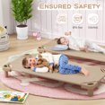 thumbnail image 3 of Costway Pack of 6 Kids Stackable Naptime Cot 52" L x 23" W Daycare Rest Mat Coffee, 3 of 10