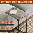 thumbnail image 4 of Mesa auxiliar en forma de C WLIVE para sala de estar, dormitorio Greige, 4 of 6