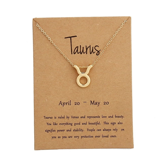 Collar con colgante de aleación con los doce signos del zodíaco, joyería, regalo de Navidad