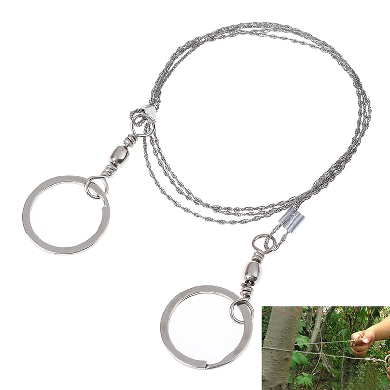 1PC Outdoor String Wire Saw Carbon Ring Scroll Hand Rope Chain Saws Wood ZI 