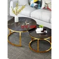 thumbnail image 3 of Mesa De Centro De estilo nórdico para sala De estar, mesa De Centro lateral redonda De lujo para escritura, muebles para el hogar, 3 of 4