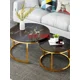 thumbnail image 3 of Mesa De Centro De estilo nórdico para sala De estar, mesa De Centro lateral redonda De lujo para escritura, muebles para el hogar, 3 of 4