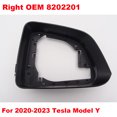 thumbnail image 1 of L/R Side Wing Mirror Cover Lower Bottom Holder Mirror Frame 8202102 8202202 8202101 8202201 8202203 For Tesla 2020-2023 Model Y RH Mirror Frame, 1 of 6