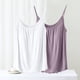 thumbnail image 1 of Puntoco Tops sin mangas para mujer Top de cuello redondo de color sólido con almohadilla en el pecho y tirantes de moda de verano para mujer, 1 of 4