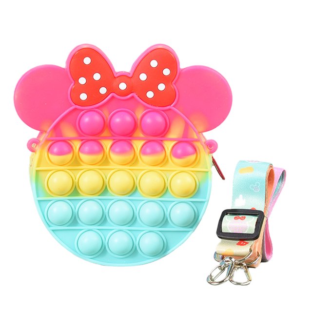 Bolsos de hombro para niñas, lindo bolso tipo cartera con burbujas para niñas, niños y adultos Adepaton CPB-US-CJZ912-7