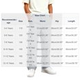 thumbnail image 4 of Jessboyy Boys Sweatpants 5-6 Years Elastic Waist Drawstring Boys Pants with Cargo Pockets Casual Straight Leg Sweatpant for Fall Winter School Gray, 4 of 4