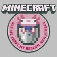 thumbnail image 2 of Womens Minecraft Ask Me About My Axolotl Adventures T Shirt, 2 of 4