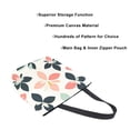thumbnail image 3 of FORMRS Womens Canvas Tote Bag with Zipper Inner Pocket Shoulder Handbag, Black Retro Flower, 3 of 7