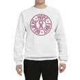 thumbnail image 2 of Believe Hope Awareness Unisex Crewneck Graphic Sweatshirt, White, Small, 2 of 3