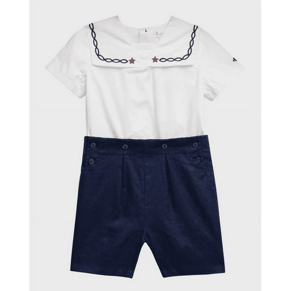 Polo Ralph Lauren Baby Boy's Broadcloth Sailor Romper