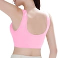 thumbnail image 3 of Sports Bras for Women Cute Mesh Sleep Pushup Supportive Everyday Invisible Padded Athletic No Underwire Comfy Shaping High Support High Impact Full Coverage Minimizer Plunge Bra Bralettes Pink, 3 of 8
