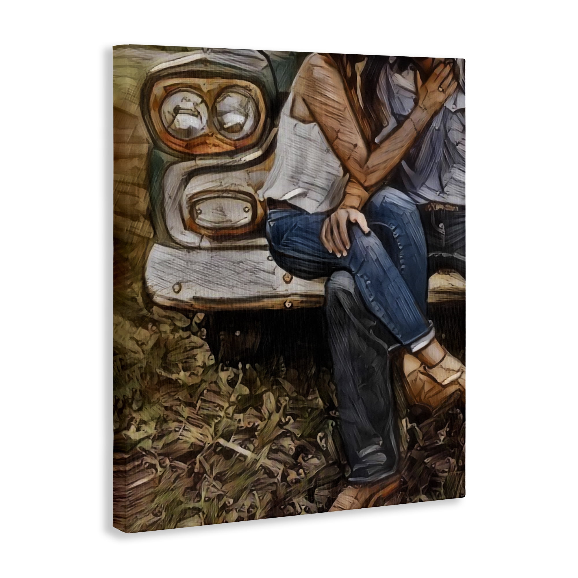 Crossed Legs & Trucks Canvas Wall Art, design by Jesse Keith
