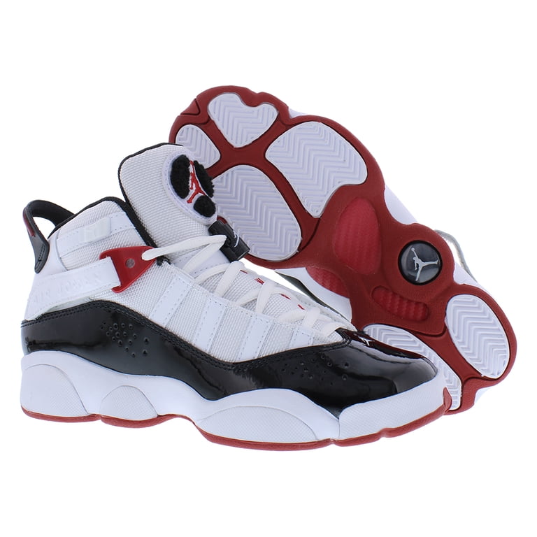Jordan 6 Rings (GS) Big Kids' Shoes White/Black-Varsity Red 323419