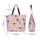 thumbnail image 5 of Disketp Different Avocados Bolsa Tote Estampada para Mujer, Bolso de Hombro y de Mano para Compras y Viajes, 5 of 8