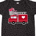 thumbnail image 4 of Inktastic Valentine's Day Red Firetruck with Pink Hearts Boys or Girls Baby Bodysuit, 4 of 5