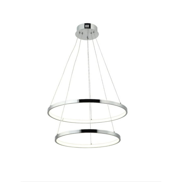 Lampara Colgante 2 Aros Led Infinitum