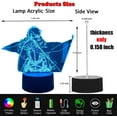 thumbnail image 4 of 3D Anime Led Light Levi Ackerman Anime Desk Lamp, Anime Decor for Desk Anime Illusion Night Light Gift for Bedroom Decor Light Led Sensor Color Changing Work Desk Lamp, 4 of 5