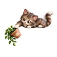 thumbnail image 5 of Trovenix Cat Door Corner Decor Cute Kitty Door Frame Corner Ornament Funny Peeking Cat Door Topper for Home Room Doorway Holiday Wall Decoration, 5 of 6