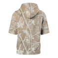 thumbnail image 6 of UDAUDU Men's Short Sleeve Hoodie Camo Breathable Lightweight Short Sleeve Hooded Athletic Fall Trendy Sweatshirt Khaki S, 6 of 8
