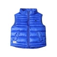 thumbnail image 2 of HAOTAGS Quilted Vests for Boys Girls（4-12), Zip Up Stand Collar Sleeveless Down Jacket with Pocket Blue 5 Years, 2 of 4