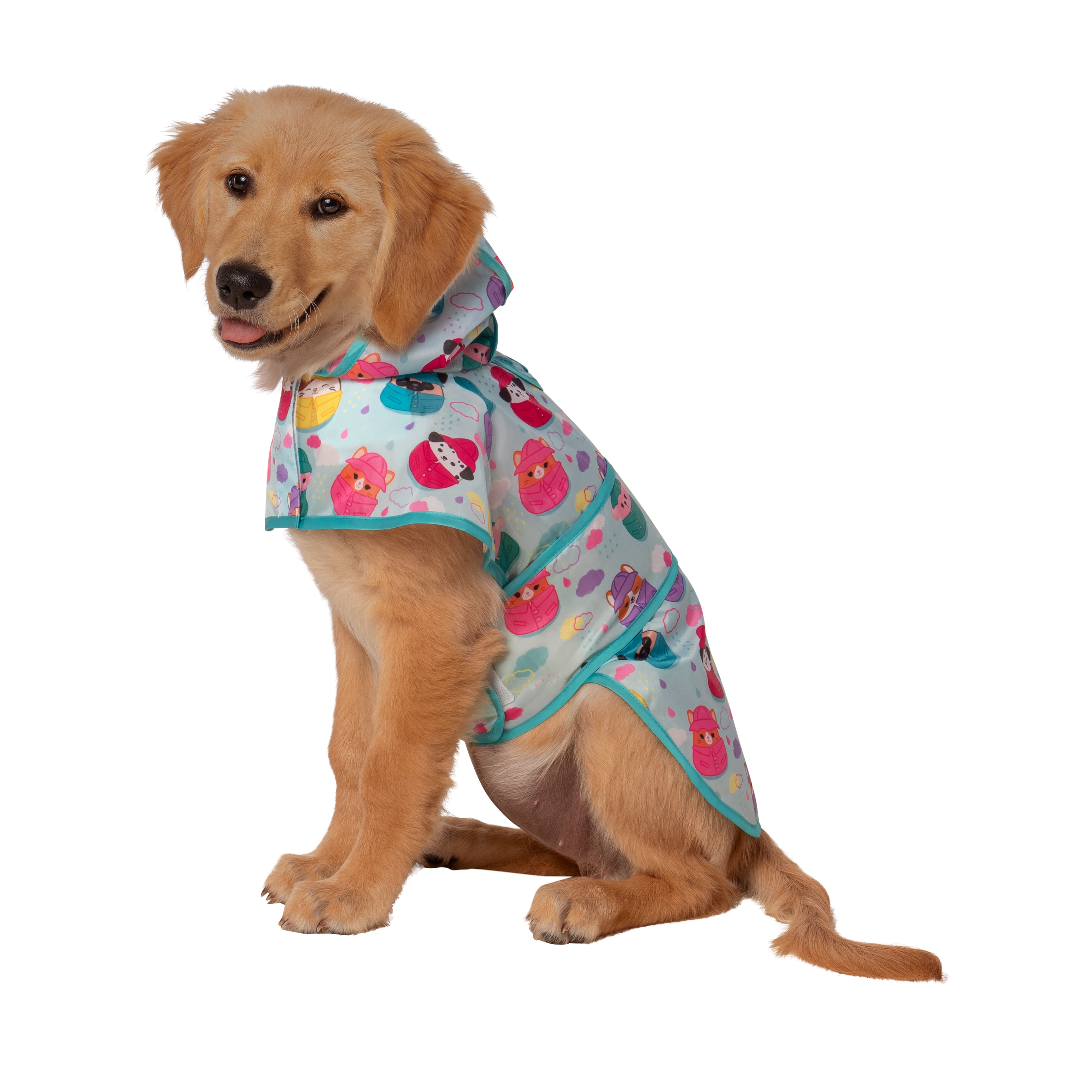 Squishmallows Original It’s Raining Squish Pet Raincoat - Ultra Soft Official Jazwares Pets Apparel (Size Large)
