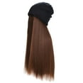 thumbnail image 6 of Womens Winter Hat Mens Hats Hat Wig Knit With Long Straight Wig Hat Dismountable Warm Cap for Winter Thickened Cold Hat, 6 of 6