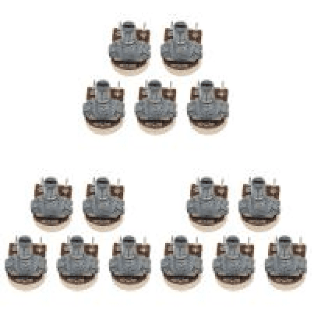 Potenciómetro lineal WH148 Resistencia de potenciómetro giratorio de 15 mm (250 K 5 piezas