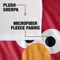 thumbnail image 4 of Sesame Street Blanket, 50"x60", Elmo Face Silky Touch Sherpa Back Super Soft Throw Blanket, 4 of 5