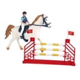 thumbnail image 2 of 3 figuras de caballos realistas de juguete con figuras de jinete y valla. Hombres Jinete, 2 of 9