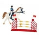 thumbnail image 2 of 3 piezas de juguetes de caballo con figuras de jinete y vallas, juego de juguetes de jinete y caballo para Hombres Jinete, 2 of 9