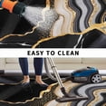 thumbnail image 5 of Black Marble Outdoor Rug for Patio/Deck/Porch, Non-Slip Large Area Rug 3 x 5 Ft, Grey Gold Texture Vintage Farmhouse Art Indoor Outdoor Rugs Washable Area Rugs, Reversible Camping Rug Carpet Runner, 5 of 8