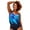 Navy Sunburst, variant on Women's Lightweight Scoop Neck Blouson Tankini Top