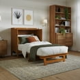 thumbnail image 2 of Coffre-lit Escamotable en Bois Simple Santa Fe avec Matelas et Chargeur Intégré, Couleur Caramel Pâle, 2 of 19