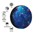thumbnail image 4 of Yiaed Deep Sea Glowing Fishes Print Print Tire Wheel Cover, tire covers for trailers,rv wheel covers,rv tire covers, camper tire covers,tire covers for cars-14 inch, 4 of 6