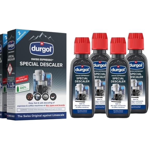 Descalcificador y descalcificador Durgol Swiss Espresso 125 ml (paquete de 4)