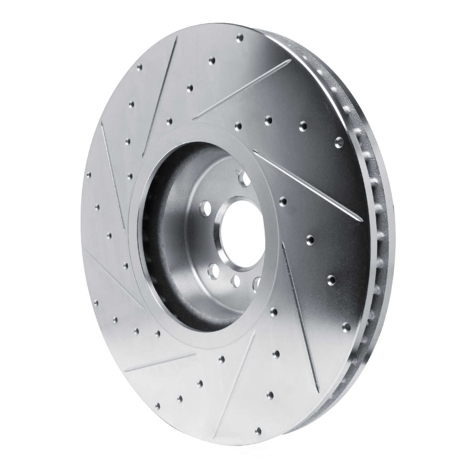 Dynamic Friction Company 631-31165D DFC Brake Rotor - Drilled And Slotted - Silver