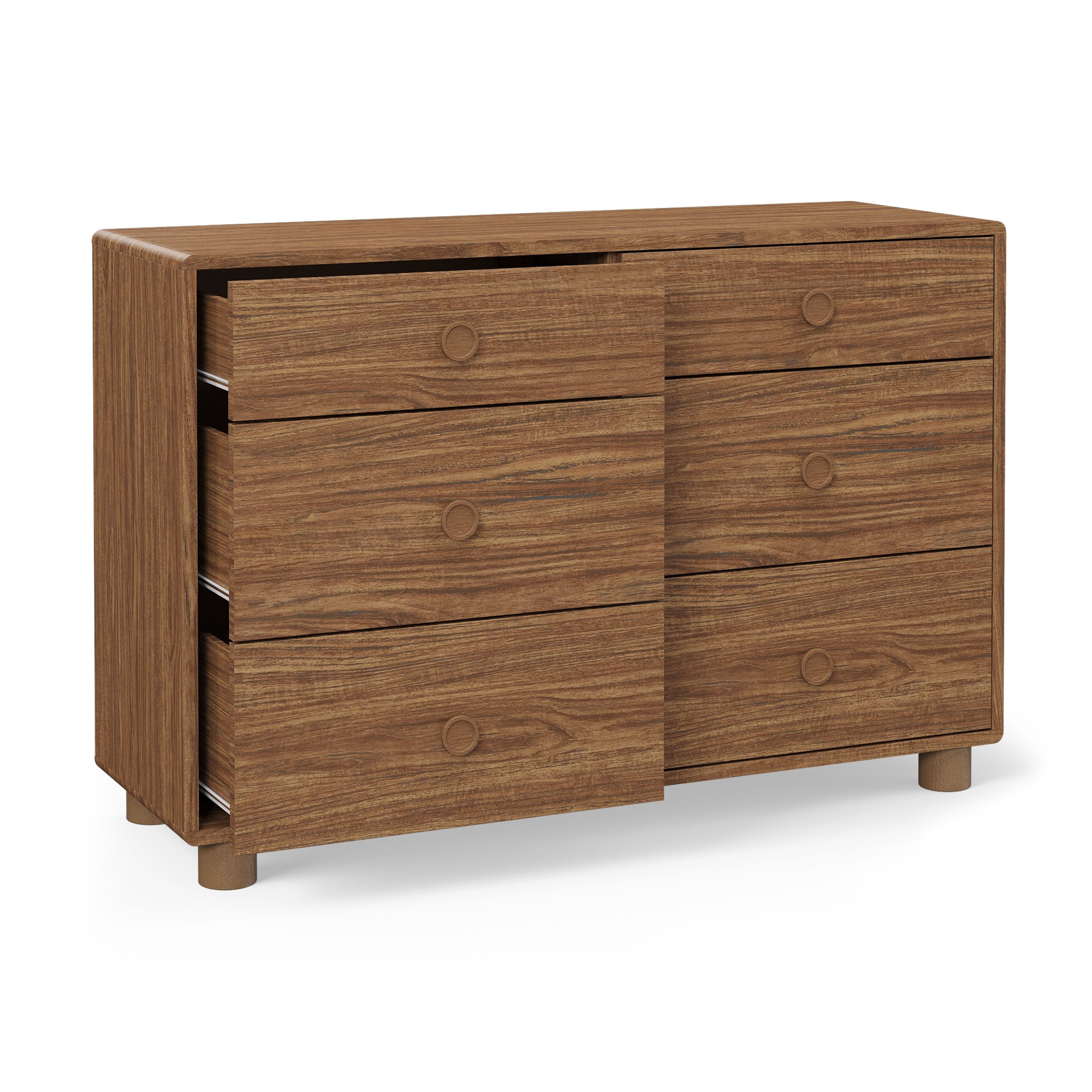 Mainstays Kids 6 Drawer Dresser, Warm Walnut