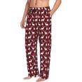 thumbnail image 6 of Sigee Christmas And New Year print Men's Pajama Pants Lounge Sleep Bottoms with Elastic Waistband and Pockets-Large, 6 of 6