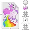 thumbnail image 4 of Funny Unicorn Pooping Rainbow Kitchen Dish Towels Set of 1, Cartoon Washable Tea Towels Dishcloths Lint-Free 18x28 Inch Fast Drying for Kitchen Restaurant Bar Clean, 4 of 6