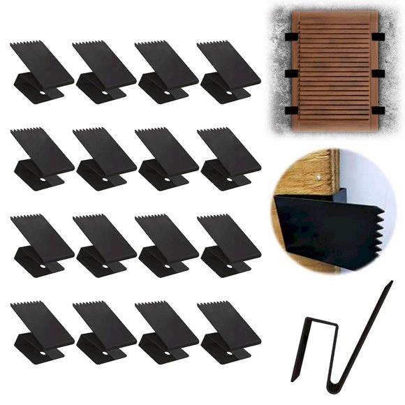 Cqxid Fixing Clip Under $20 16 Pcs Window Clips Window Board Up Clips And Reusable Storm Plywood Clips High Strength 1/2 Inch Storm Window Panel Clamps Installation Accessorie