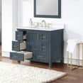 thumbnail image 3 of Isla 42" Single Bathroom Vanity Set in Classic Blue and Aosta White Composite Stone Countertop without Mirror, 3 of 12