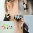 thumbnail image 4 of SmartBy 1 Pair Punk Gothic Fashion Unisex Stainless Steel Screw Stud Earrings Jewelry, 4 of 7