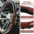 thumbnail image 5 of UKCOCO Winter Steering Wheel Cover Coffee Color Durable and Comfortable, 5 of 6