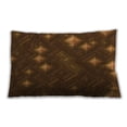 thumbnail image 1 of Ahgly Company Patterned Outdoor Rectangular Mahogany Brown Lumbar Throw Pillow, 13 inch by 19 inch, 1 of 5